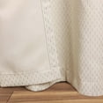 thumbnail image 4 of Superior Shimmer Blackout Curtains, Grommet Header, Set of 2, 52" X 96", Ivory, 4 of 5