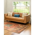 thumbnail image 4 of Unique Loom Timeless Collection Area Rug - Peter (9' 5" x 13' 1" Rectangle Rust Red/Blue), 4 of 9