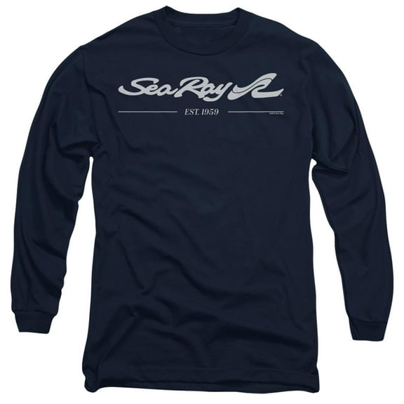 Sea Ray Est 1959 Unisex Adult Long-Sleeve T Shirt, Navy, Medium