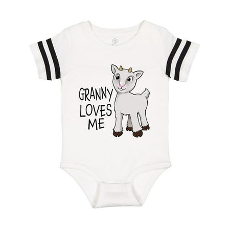

Inktastic Granny Loves Me- cute goat Gift Baby Boy or Baby Girl Bodysuit