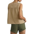 thumbnail image 5 of Womens Peplum Babydoll Tank Tops Summer Sleeveless Loose T Shirts Casual Shirred Flowy Tops, 5 of 7