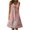 c Pink, variant on LYXSSBYX Womens Dresses Sleeveless Women's Summer Print Dress Short Sleeve Crew-Neck Loose Dress Beach Dress Sun Dress Ruffled Flowy Midi Dress