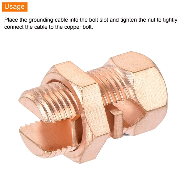 Uxcell Grounding Bolt Connector Copper Grounding Protection 34 X 18mm For Electrical And Mechanical Equipment 4 Pcs Uxcell Grounding Bolt Connector Copper Grounding Protection 34 X 18mm For Electrical And Mechanical Equipment 4 Pcs