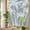 Gray, variant on Palm Tree Window Privacy Film, Tropical Plant Coastal Summer Brown Stained Glass Rainbow Film Decorative Window Clings, Static Cling Sun Blocking Stickers 29.5" x 118"