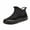 Black, variant on Xfvqtps Womens Cozy Fleece Lined Winter Boots Slip on Flat Shoes with Thick Rubber Sole for Everyday Comfort Black
