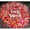 thumbnail image 2 of Glitter Heart Co. - High Quality Polyester Glitter - 2 oz Bottle- Party Animal - Red Opal Chunky Mix, 2 of 2