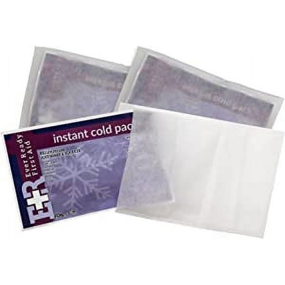 Ever Ready First Aid Disposable Cold Pack with Non-Woven Cover 6X9 - 3 Pack