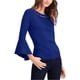 thumbnail image 1 of INC Blusa con cuello de abalorios para mujer, azul, XS, 1 of 2