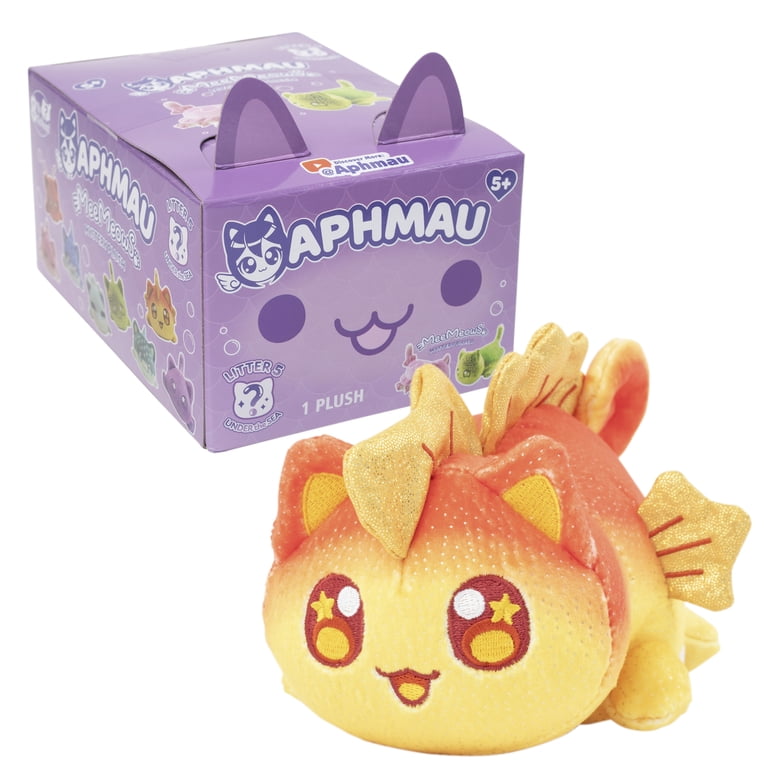 Producto oficial de la serie 6 de peluche Aphmau MeeMeow de 6 pulgadas
