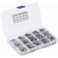 thumbnail image 1 of Kit Vis & Écrou, 500 Pcs M3 M4 M5 Boulons à Tête Plate en Acier Inoxydable Kit d'Assortiment Vis & Écrou avec Boîte de Rangement, 1 of 5