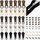 thumbnail image 1 of Kit de reparación de cremalleras de 66 piezas, 5 estilos, tirador de cremallera n.° 5, deslizador de cremallera de repuesto, cremallera de aleación de zinc, tope inferior y tope superior., 1 of 6