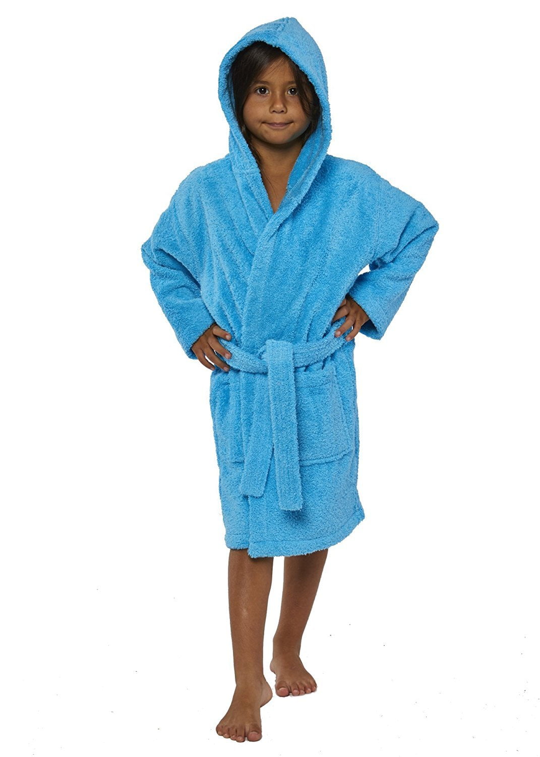 TowelSelections Turkish Cotton Hooded Kids Terry Bathrobe Made in Turkey