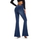 thumbnail image 4 of Jeans acampanados elásticos de curva de forma completa para mujer Azul - 212 Largo, 4 of 5