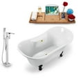 thumbnail image 3 of Tub, Faucet and Tray Set Streamline 60" Clawfoot NH900GLD-CH-100, 3 of 7