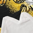 thumbnail image 3 of Manfei Gold Black Butterfly Throw Blanket for Couch 30x40, Aesthetic Marble Plush Blanket, Wild Animal Fleece Throw, Microfiber Room Decor, 3 of 8