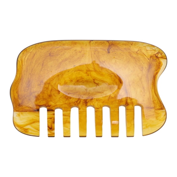 Unique Bargains 1 Pc Reusable Head Massage Comb for Home Brown Resin