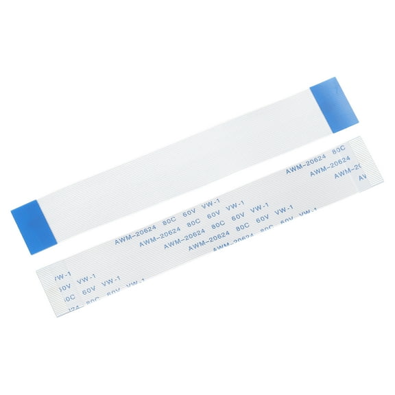 Flexible Flat Cable, 30 Pins 0.5mm Pitch 100mm FPC FFC Ribbon Cable 5Pcs(A Type)