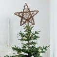 thumbnail image 4 of Christmas Tree Topper, Rustic Christmas Decor, Rattan Natural Christmas Tree Star, Christmas Tree Topper Star with Lights for Christmas Farmhouse Ornaments Holiday Seasonal Decoration, 9.84 Inches, 4 of 9