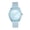 Blue, variant on Women's Round Silicone Watch: Luminous Hands 24-Hour Large Numeral Dial - Outdoor Sport