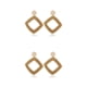thumbnail image 3 of Qarigey Pendientes clásicos estilo bohemio joyería para mujeres niñas cuadrilátero hueco Hueco cuadrilátero 2Conjunto, 3 of 6