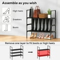 thumbnail image 2 of Riousery 3-Tier All-Steel Shoe Rack, Stackable Metal Shoe Organizer with Adjustable Shelves, Heavy-Duty Storage for Entryway, Closet, Bedroom, 2 of 7