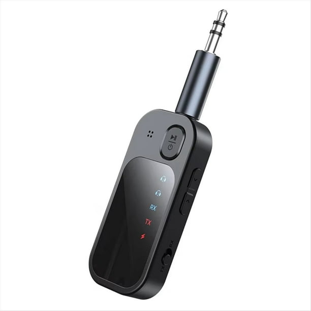 Transmisor Receptor Bluetooth 5.4 para Avión, Adaptador Inalámbrico Bluetooth 2 en 1: Úselo con Cualquier Conector de 3,5 mm en Vuelos o TV