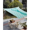 thumbnail image 3 of Sun Shade Sail 8x10Ft Elk on Morocco Cyan Gradient Background Uv Block Sunshade Canopy Outdoor Shade Cover Rectangle Shade Cloth For Patio Garden Yard Deck Pergola, 3 of 6