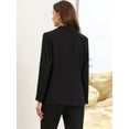 thumbnail image 3 of DARING DIVA Women's Business Casual Single Breasted Jacket Office Suit S Black, 3 of 6