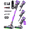 Purple, variant on Cordless Vacuum Cleaner,55KPa/75 Mins Runtime with Auto Mode & 3 Speeds,Touch Screen Rechargeable Stick Vacuums for Pet Hair,Carpet,Hard Floor