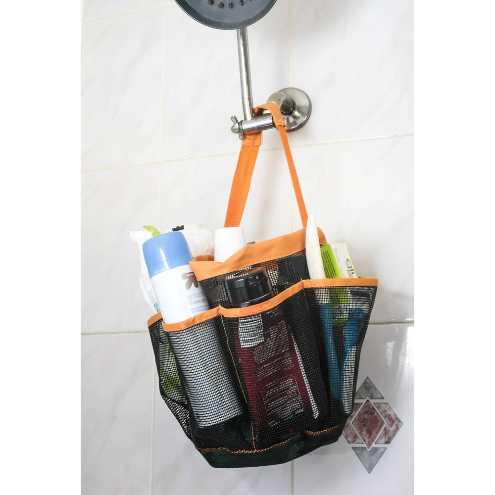 Innovative Mesh 8Pocket Shower Caddy Quick Dry Shower Tote Bag