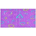 thumbnail image 2 of Purple Abstract Geometric Pattern 12.4x10.6in PVC Round Ring Binder, D-Ring 3-Hole, Metal Clip, 200 Sheets, 2 of 10