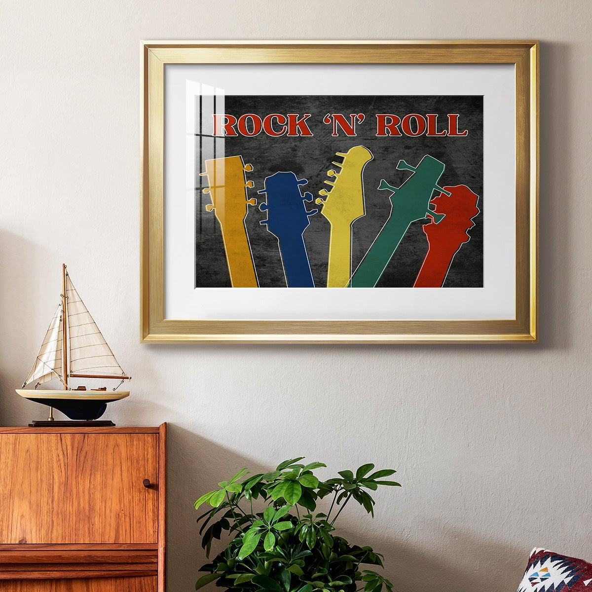 Rock and Roll Premium Framed Print - Ready to Hang