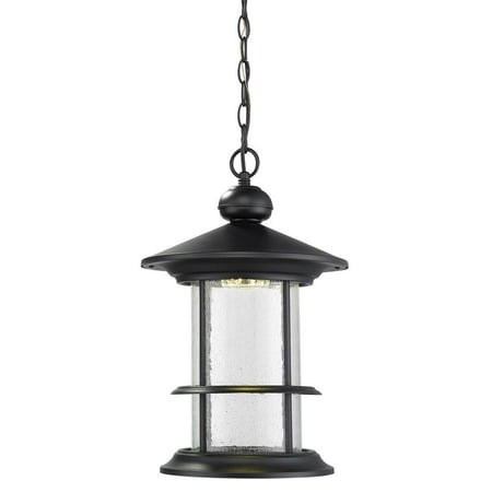 

14W 1 Led Outdoor Chain Mount Lantern In Urban Style 11.63 Inches Wide By 18.13 Inches High Z-Lite 552Chb-Bk-Led
