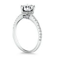 thumbnail image 2 of 14k White Gold Diamond Collar Engagement Ring Size 6.5, 2 of 2