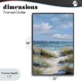 thumbnail image 4 of Stupell Industries Cottage Sailboat Path Impression Black Framed Giclee Art, 12 x 18, by Petals Prints Design, 4 of 8