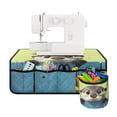 thumbnail image 2 of ZIATUBLE Otter Sewing Machine Pad Organizer Extra Long Sewing Machine Mat Non Slip Sewing Machine Mat with Pockets Pattern Waterproof Sewing Machines Table Pad with Storage Bag, 2 of 5