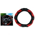 thumbnail image 1 of 38CM Car Fashion Carbon Fiber Leather Steering Wheel Cover Elastic No Inner Ring, 1 of 5