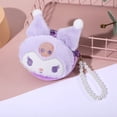 thumbnail image 1 of Lindo monedero de peluche de Sanrio, creativo bolso de almacenamiento con diseño de dibujos animados de melodía kulomi, llavero colgante al, 1 of 5