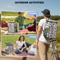 thumbnail image 4 of Travel Cooler Bag - Black and Orange Of Leopard Print Camping Beer Cooler Backpack with Bottle Opener- Waterproof Insulated Picnic Backpacks - Cooler Bag for Beach, 4 of 6