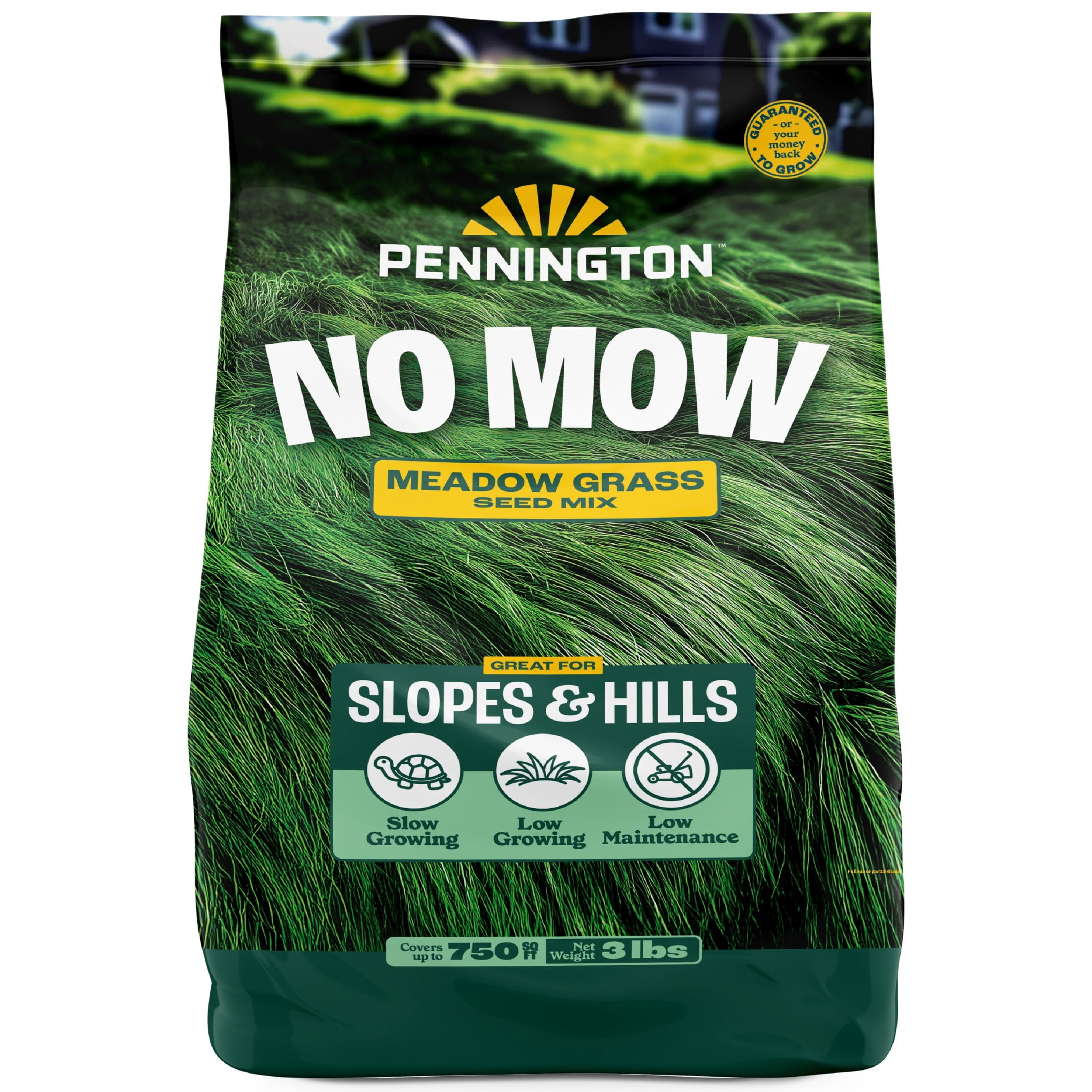 Pennington No Mow Grass Seed Mix 3lb for Low Maintenance Lawns