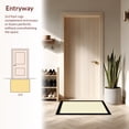 thumbnail image 3 of ODIKA 4'x6' Machine Washable Non-Slip Area Rug, Modern Geometric Checkered Pet Safe High Traffic Rug, Beige, 145518, 3 of 7