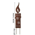 thumbnail image 3 of putnchl Garden Stake Rusted Metal Decor Christmas Stakes Candles,Christmas Tree, Snowman Shape Garden Stake Decor, 3 of 5
