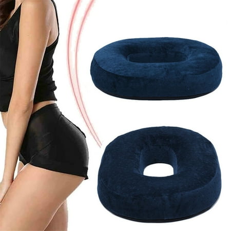 Memory Phone Seat Cushion Pain Relief Donut Seat Cushion, Soft Memory Foam Ring Pillow Chair Round Seat Support for Back Tailbone, Pregnancy, Prostate ()