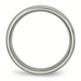 thumbnail image 2 of Titanium Ridged Edge 6mm Brushed and Polished Band Size 11.5, 2 of 6