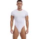thumbnail image 5 of Lencería masculina, camiseta de lucha de una pieza, modeladores para hombre, pijamas de manga corta con botones en la entrepierna, camisetas de color sólido, body, 5 of 5