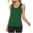 thumbnail image 3 of Rvasteizo Womens Tank Tops Sleeveless Sport Workout V Neck Back Cut Out Solid Light Summer Breathable Ladies Fitness Training Blouse, 3 of 5