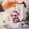 thumbnail image 5 of Lilixerw Personalized Christmas Tree Cute Cats Pendant,2D Acrylic Funny Christmas Cats Ornament for Christmas Tree Ornament, 5 of 6