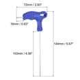 thumbnail image 2 of Uxcell 2.5mm Hex T-Handle Dual End Wrench Spanner, Metric CR-V Steel, 2 of 5