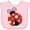 AD-Pink, variant on Inktastic Ladybug, Cute Ladybug, Red Ladybug, Ladybird Girls Baby Bib