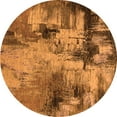 thumbnail image 1 of Ahgly Company Indoor Round Oriental Orange Industrial Area Rugs, 7' Round, 1 of 4